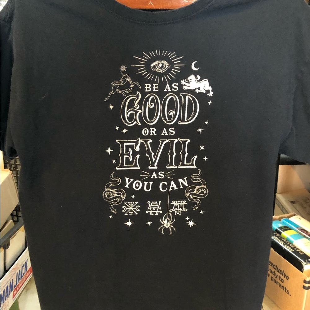 Good or Evil Black Graphic T-Shirt